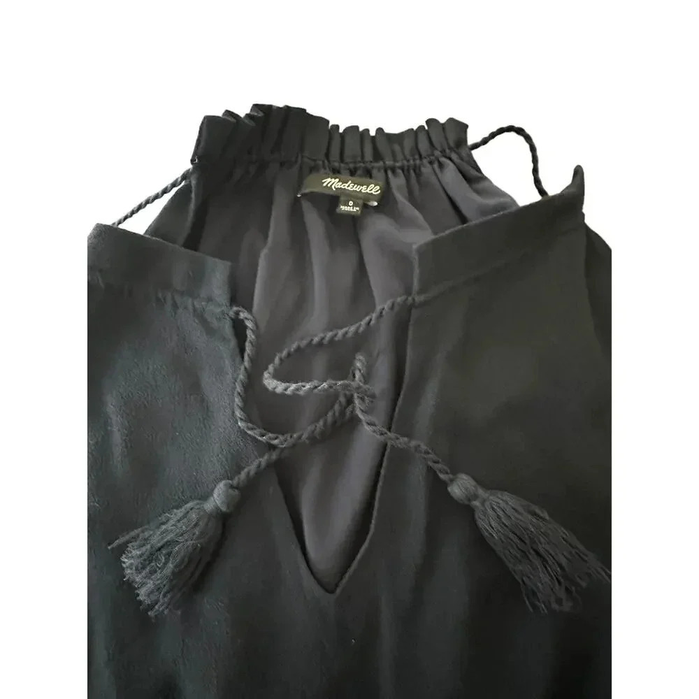 Madewell Maxi Tassel Tie Dress Size 0 - Picture 4 of 4